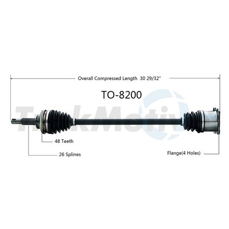 SURTRACK AXLE Cv Axle Shaft, To-8200 TO-8200